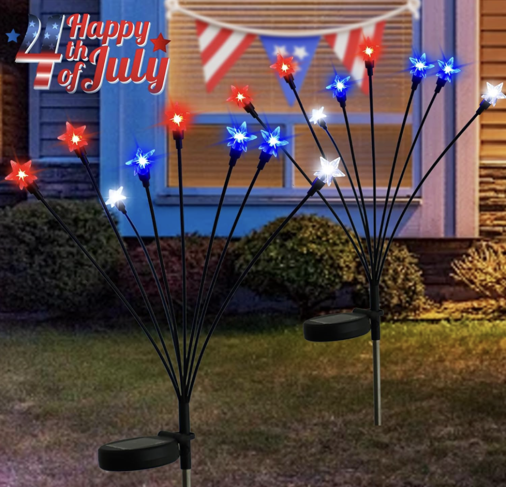 patriotic solar swaying lights!
